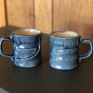 Jean Coffee or Tea mugs (set)